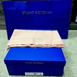 Original Designer Stuart Weitzman shoebox/dust bag and shopping bag